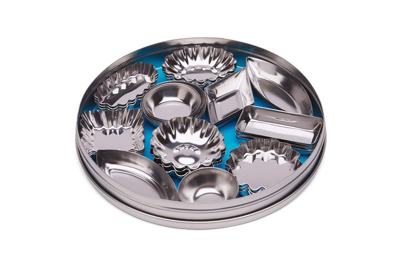 Fox Run 3620 Mini Tartlet Set, Tin Plated Steel, 36-Piece - Image 1